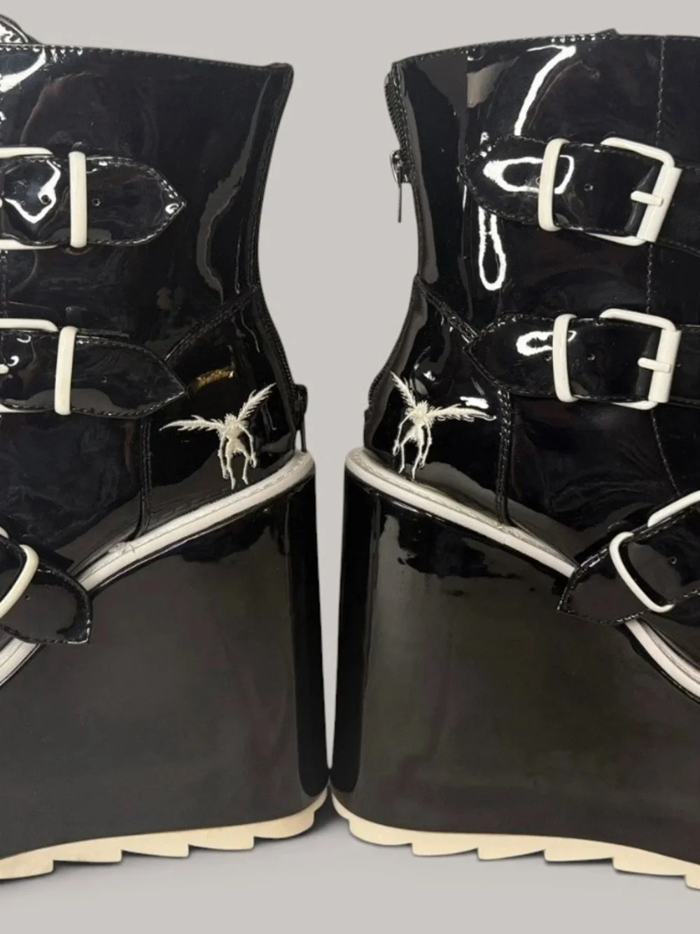YRU x Death Note Ryuk Dune Lo Platform Boots Size 6 Goth Anime Rare